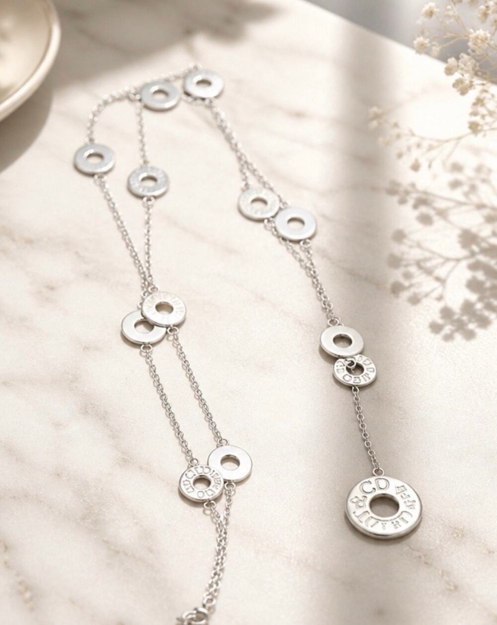 Tiffany & Co. 1837 Multi-Station Long Vertical Lariat Necklace, 925 stamped